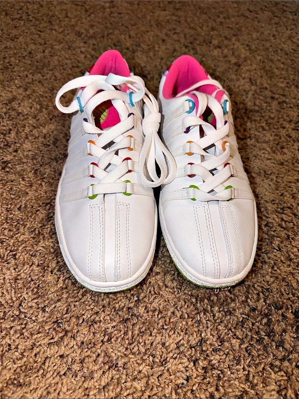 K-SWISS Classic 66 Girls Sneakers White & Pink US 5